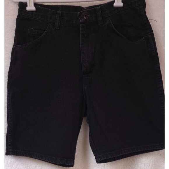 Wrangler Mens Sz 32x9 Black Relaxed Fit Five Pockets Heavyweight Denim Short - Picture 1 of 8
